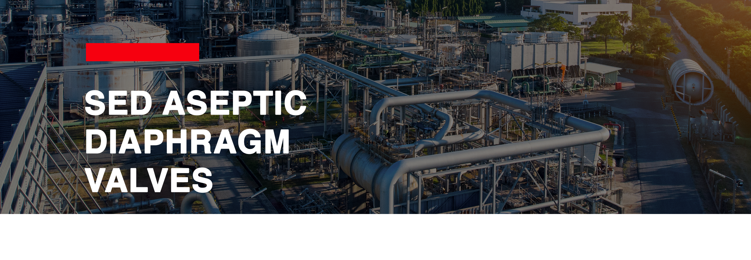 Header aseptic diaphragm valves SED